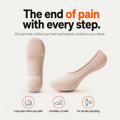 NYRO cushioned no-show socks: the end of foot pain with every step